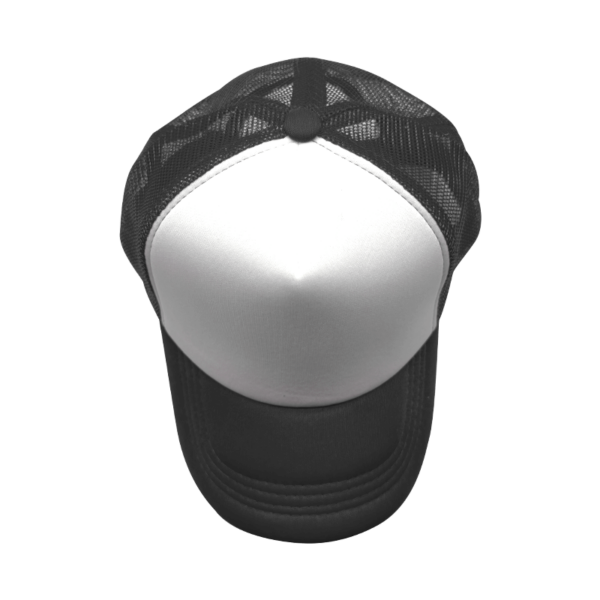 Sublimation Express | 5 Panel Black & White Truckers Cap Sublimation Express | 5 Panel Black & White Truckers Cap