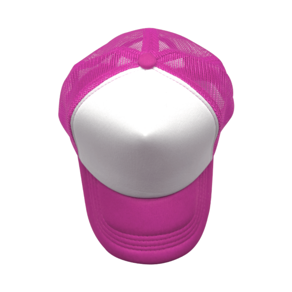 Sublimation Express | Sublimation 5 Panel Polyester Trucker Cap Pink and White Sublimation Express | Sublimation 5 Panel Polyester Trucker Cap Pink and White