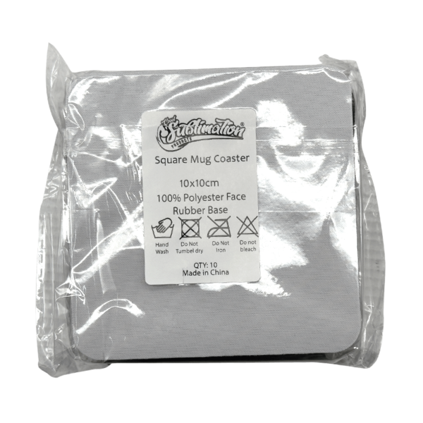 Sublimation Express | Sublimation Neoprene Coaster Square 100mm White Sublimation Express | Sublimation Neoprene Coaster Square 100mm White