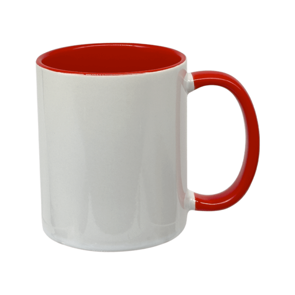 Sublimation Express | 11oz Sublimation Ceramic White and Red Mug