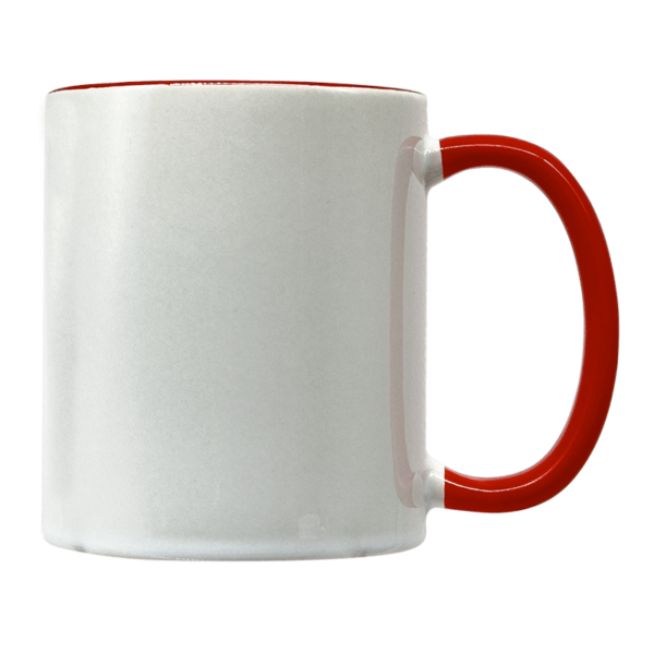 Sublimation Express | 11oz Sublimation Ceramic White and Red Mug Sublimation Express | 11oz Sublimation Ceramic White and Red Mug