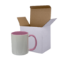 Sublimation Express | 11oz Sublimation Ceramic White and Pink Mug