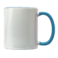 Sublimation Express | 11oz Sublimation Ceramic White and Light Blue Mug