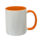 Sublimation Express | 11oz Sublimation Ceramic White and Orange Mug