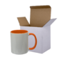 Sublimation Express | 11oz Sublimation Ceramic White and Orange Mug
