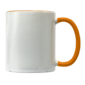 Sublimation Express | 11oz Sublimation Ceramic White and Orange Mug