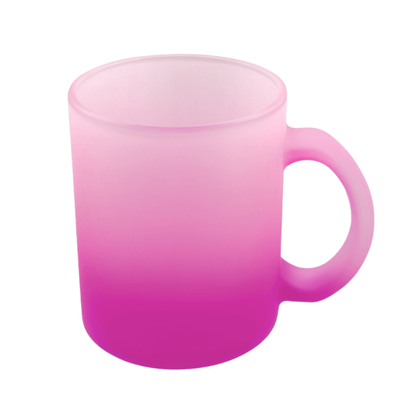 Sublimation Express | 11oz Sublimation Frosted Glass Mug Pink