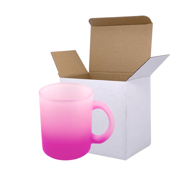 Sublimation Express | 11oz Sublimation Frosted Glass Mug Pink Sublimation Express | 11oz Sublimation Frosted Glass Mug Pink