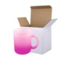 Sublimation Express | 11oz Sublimation Frosted Glass Mug Pink