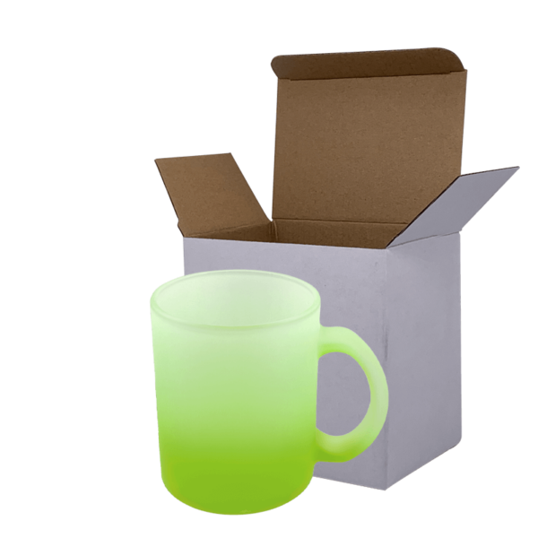 Sublimation Express | 11oz Sublimation Frosted Glass Mug Green Sublimation Express | 11oz Sublimation Frosted Glass Mug Green