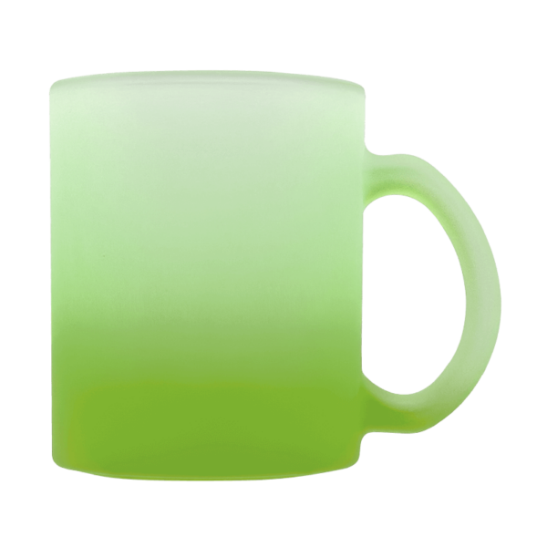 Sublimation Express | 11oz Sublimation Frosted Glass Mug Green Sublimation Express | 11oz Sublimation Frosted Glass Mug Green