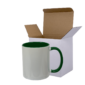 Sublimation Express | 11oz Sublimation Ceramic White and Green Mug