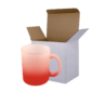 Sublimation Express | 11oz Sublimation Frosted Glass Mug Red