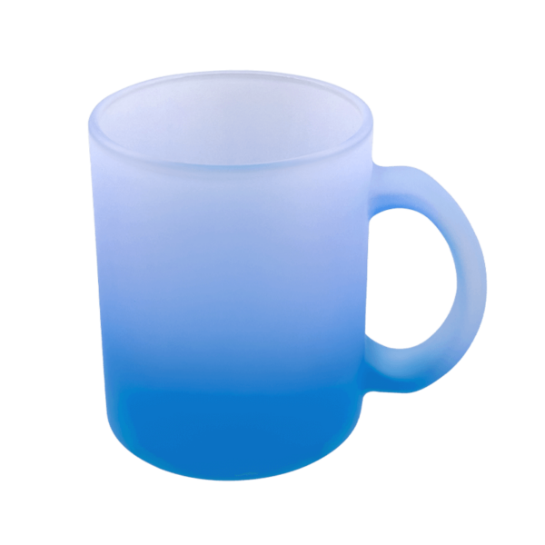 Sublimation Express | 11oz Sublimation Frosted Glass Mug Blue
