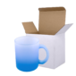 Sublimation Express | 11oz Sublimation Frosted Glass Mug Blue