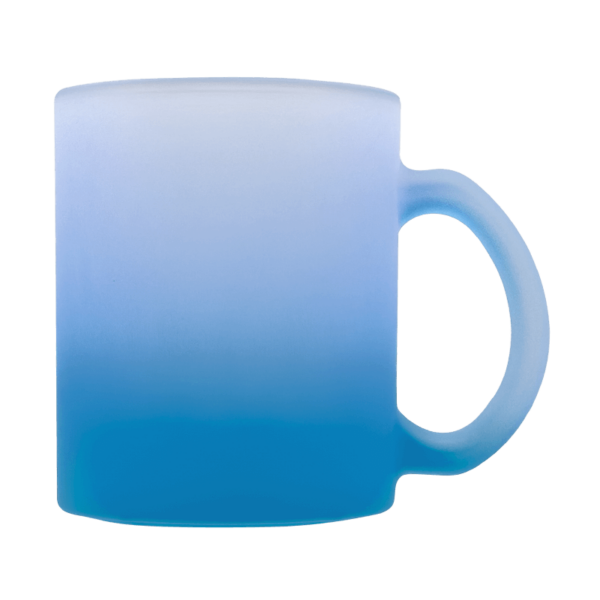 Sublimation Express | 11oz Sublimation Frosted Glass Mug Blue Sublimation Express | 11oz Sublimation Frosted Glass Mug Blue