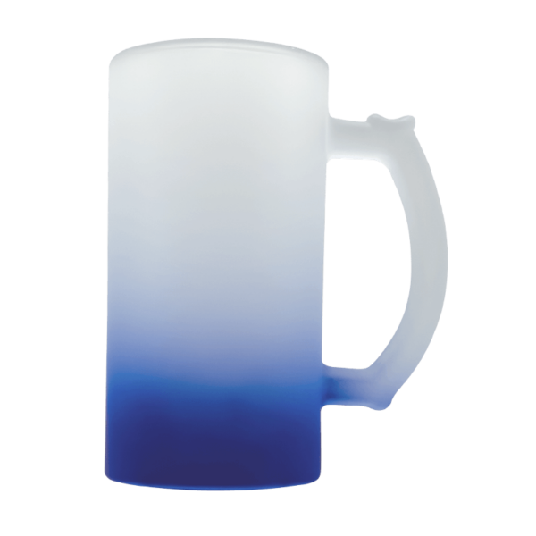 Sublimation Express | 16oz Sublimation Frosted Beer Mug Blue Sublimation Express | 16oz Sublimation Frosted Beer Mug Blue
