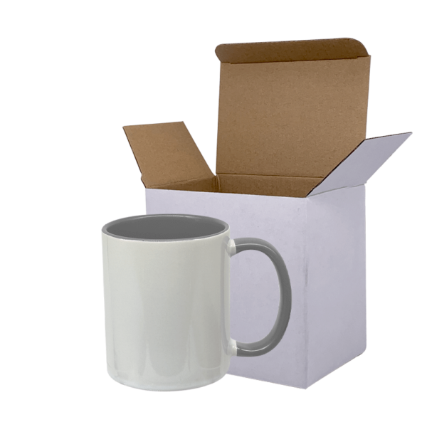 Sublimation Express | 11oz Sublimation Ceramic White and Grey Mug Sublimation Express | 11oz Sublimation Ceramic White and Grey Mug