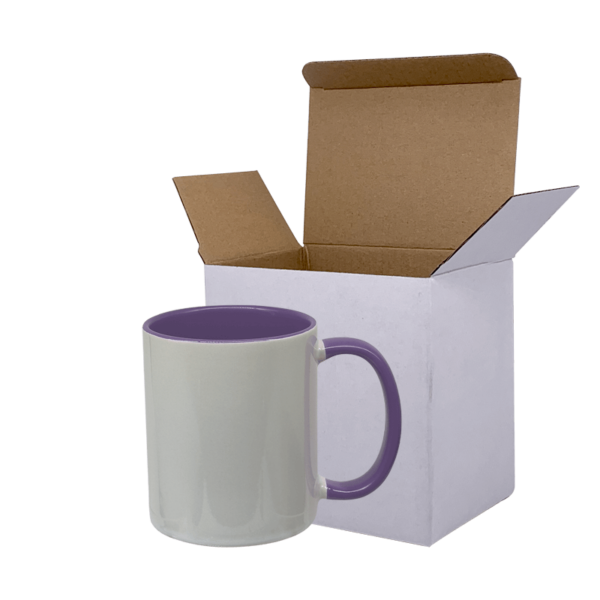 Sublimation Express | 11oz Sublimation Ceramic White and Purple Mug Sublimation Express | 11oz Sublimation Ceramic White and Purple Mug