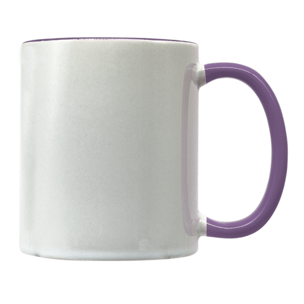 Sublimation Express | 11oz Sublimation Ceramic White and Purple Mug Sublimation Express | 11oz Sublimation Ceramic White and Purple Mug