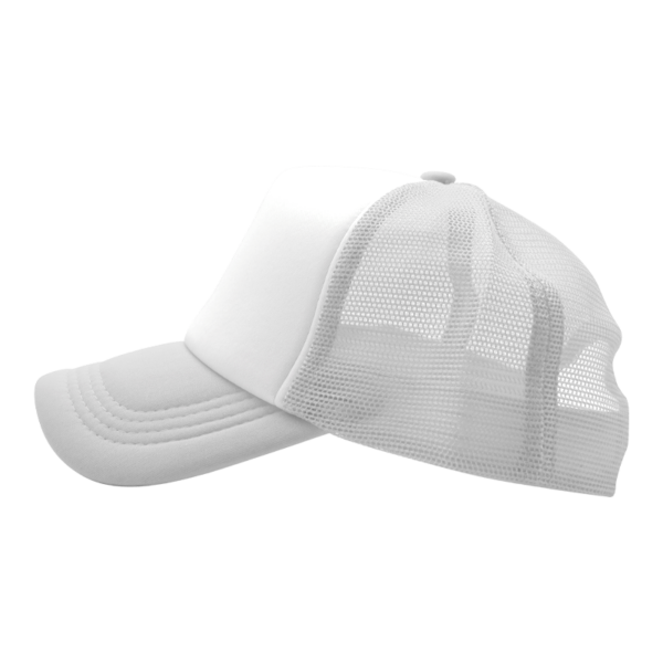 Sublimation Express | Sublimation 5 Panel Polyester Trucker Cap White and White Sublimation Express | Sublimation 5 Panel Polyester Trucker Cap White and White