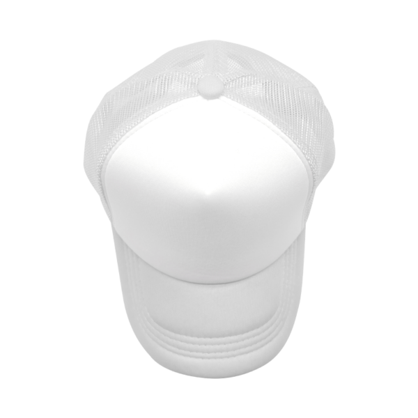 Sublimation Express | Sublimation 5 Panel Polyester Trucker Cap White and White Sublimation Express | Sublimation 5 Panel Polyester Trucker Cap White and White