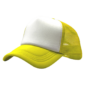 Sublimation Express | Sublimation 5 Panel Polyester Trucker Cap Yellow and White