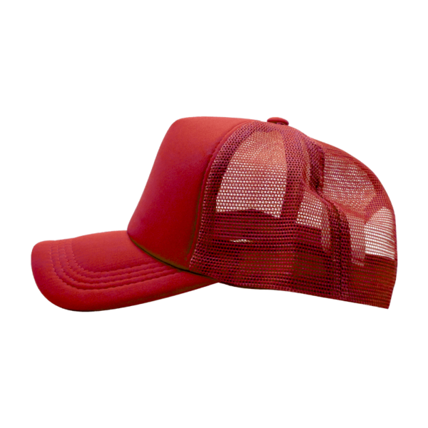 Sublimation Express | Sublimation 5 Panel Polyester Trucker Cap Red and Red Sublimation Express | Sublimation 5 Panel Polyester Trucker Cap Red and Red
