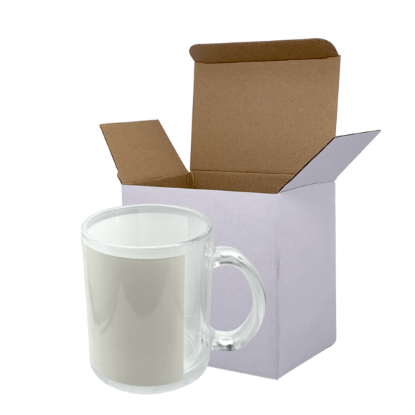 Sublimation Express | 11oz Sublimation Clear Glass Mug With Patch Sublimation Express | 11oz Sublimation Clear Glass Mug With Patch