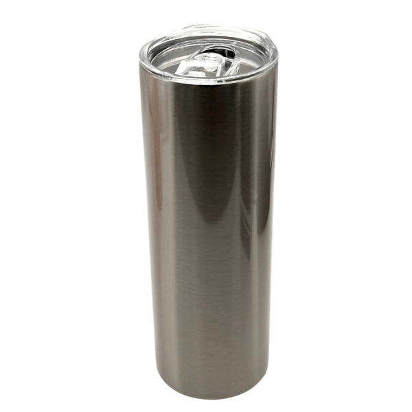 Sublimation Express | Sublimation Double Wall Stainless Steel Skinny Tumbler Silver 20oz Sublimation Express | Sublimation Double Wall Stainless Steel Skinny Tumbler Silver 20oz