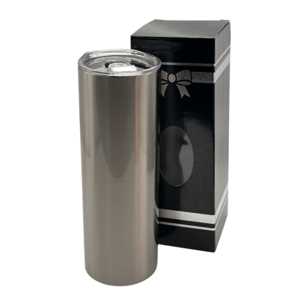 Sublimation Express | Sublimation Double Wall Stainless Steel Skinny Tumbler Silver 20oz Sublimation Express | Sublimation Double Wall Stainless Steel Skinny Tumbler Silver 20oz