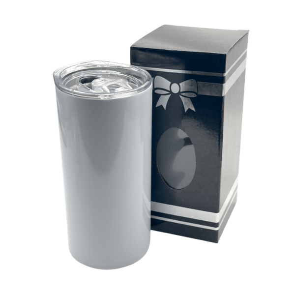 Sublimation Express | Sublimation Double Wall Stainless Steel Skinny Tumbler White 15oz Sublimation Express | Sublimation Double Wall Stainless Steel Skinny Tumbler White 15oz