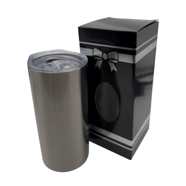 Sublimation Express | Sublimation Double Wall Stainless Steel Skinny Tumbler Silver 15oz Sublimation Express | Sublimation Double Wall Stainless Steel Skinny Tumbler Silver 15oz