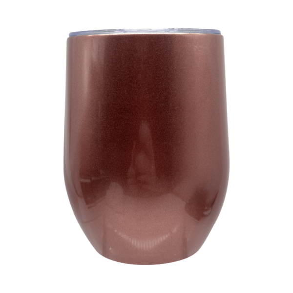 Sublimation Express | Sublimation Double Wall Stainless Steel 12oz Wine Tumbler Rose Gold