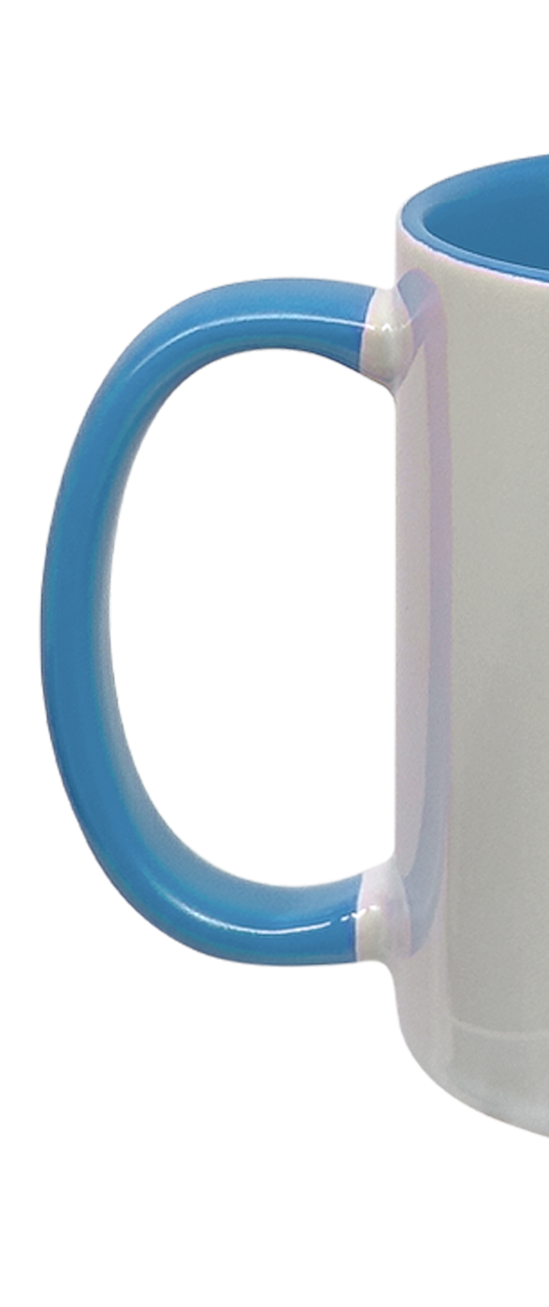 Sublimation Express | 11oz Sublimation Ceramic White and Light Blue Mug