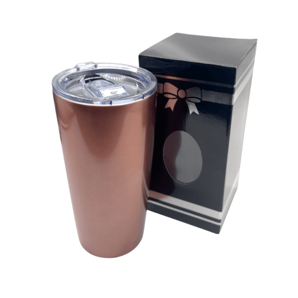 Sublimation Express | Sublimation Double Wall Stainless Steel 600ml Cone Shape Tumbler Rose Gold Sublimation Express | Sublimation Double Wall Stainless Steel 600ml Cone Shape Tumbler Rose Gold