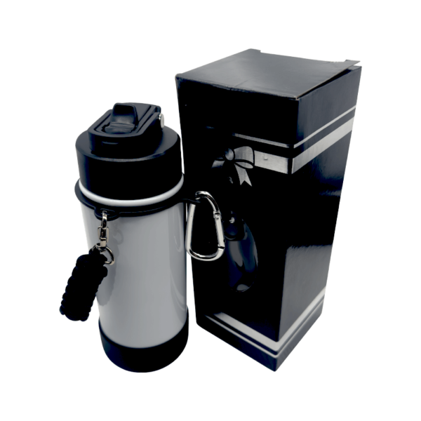 Sublimation Express | Sublimation Double Wall Stainless Steel 470ml Rope Water Bottle White Sublimation Express | Sublimation Double Wall Stainless Steel 470ml Rope Water Bottle White