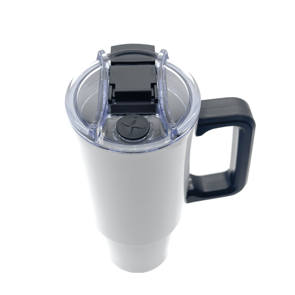 Sublimation Express | Sublimation Double Wall Stainless Steel Stanley Dupe 30oz White Sublimation Express | Sublimation Double Wall Stainless Steel Stanley Dupe 30oz White