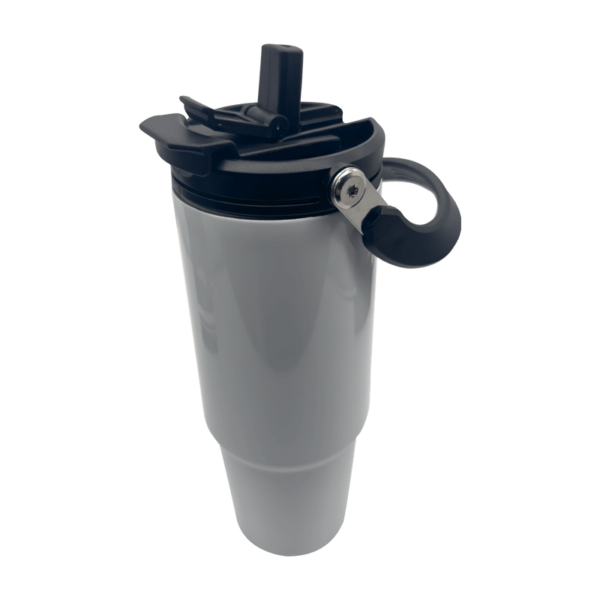 Sublimation Express | Sublimation Double Wall Stainless Steel Stanley Dupe With Carry Handle 40oz White Sublimation Express | Sublimation Double Wall Stainless Steel Stanley Dupe With Carry Handle 40oz White