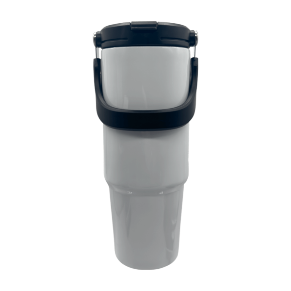 Sublimation Express | Sublimation Double Wall Stainless Steel Stanley Dupe With Carry Handle 40oz White