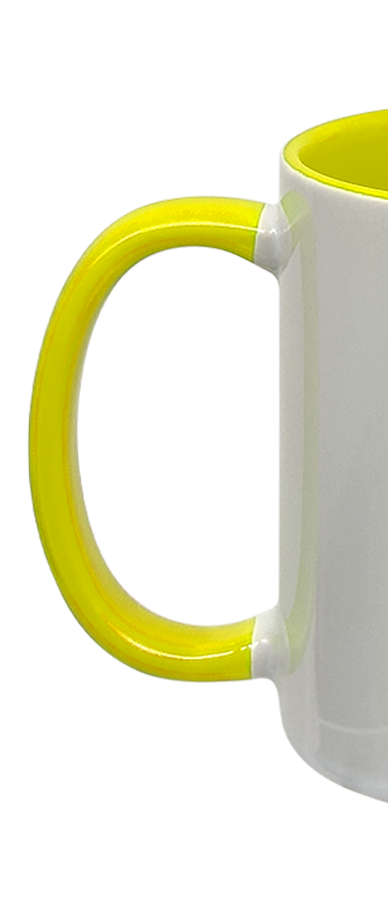 Sublimation Express | 11oz Sublimation Ceramic White and Yellow Mug