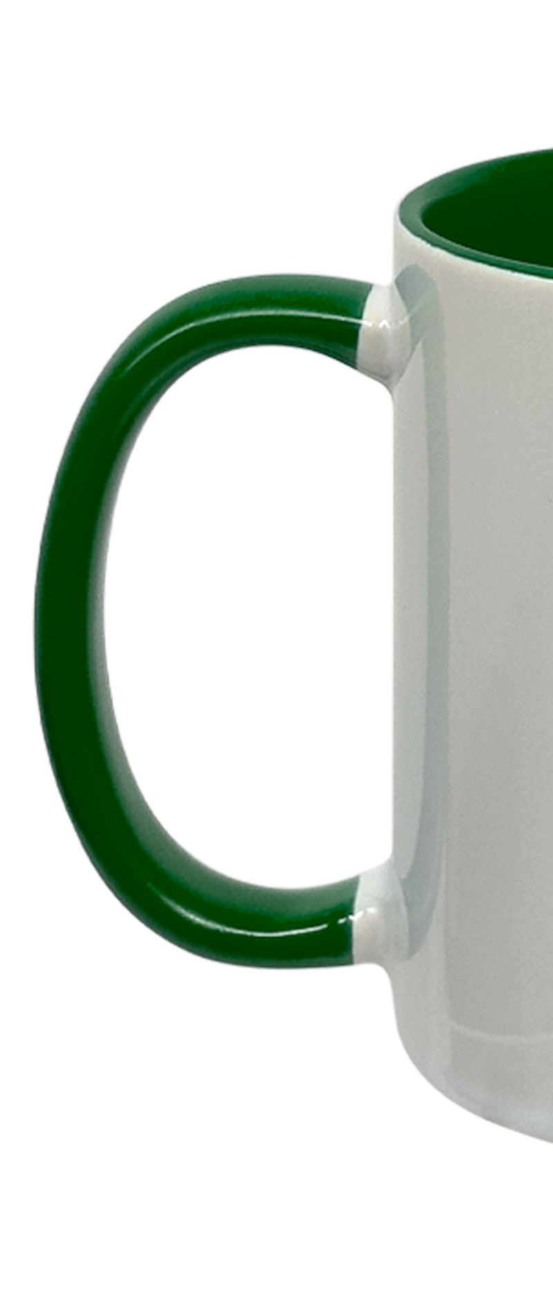 Sublimation Express | 11oz Sublimation Ceramic White and Green Mug
