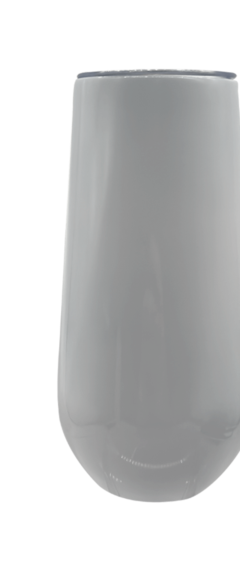 Sublimation Express | Sublimation Double Wall Stainless Steel 180ml Champaign Glass White