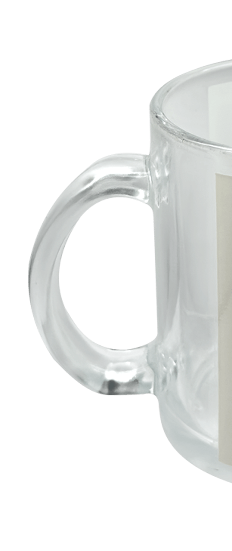 Sublimation Express | 11oz Sublimation Clear Glass Mug With Patch