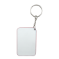 Sublimation Express | Red Polymer Keyring Rectangle