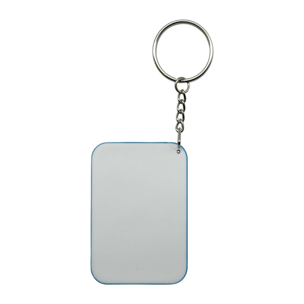 Sublimation Express | Blue Polymer Keyring Rectangle