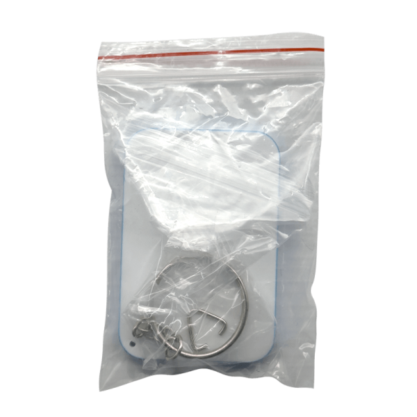 Sublimation Express | Light Blue Polymer Keyring Rectangle Sublimation Express | Light Blue Polymer Keyring Rectangle