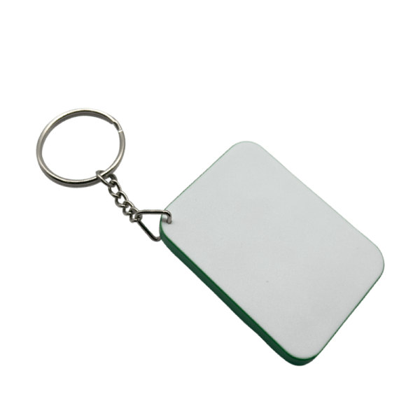 Sublimation Express | Light Green Polymer Keyring Rectangle Sublimation Express | Light Green Polymer Keyring Rectangle