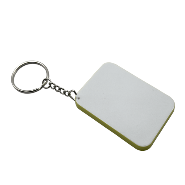 Sublimation Express | Yellow Polymer Keyring Rectangle Sublimation Express | Yellow Polymer Keyring Rectangle