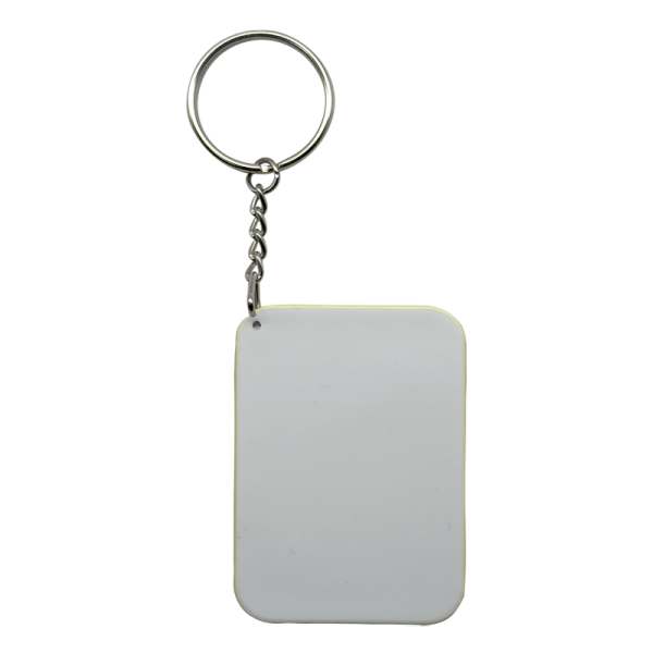 Sublimation Express | Yellow Polymer Keyring Rectangle Sublimation Express | Yellow Polymer Keyring Rectangle